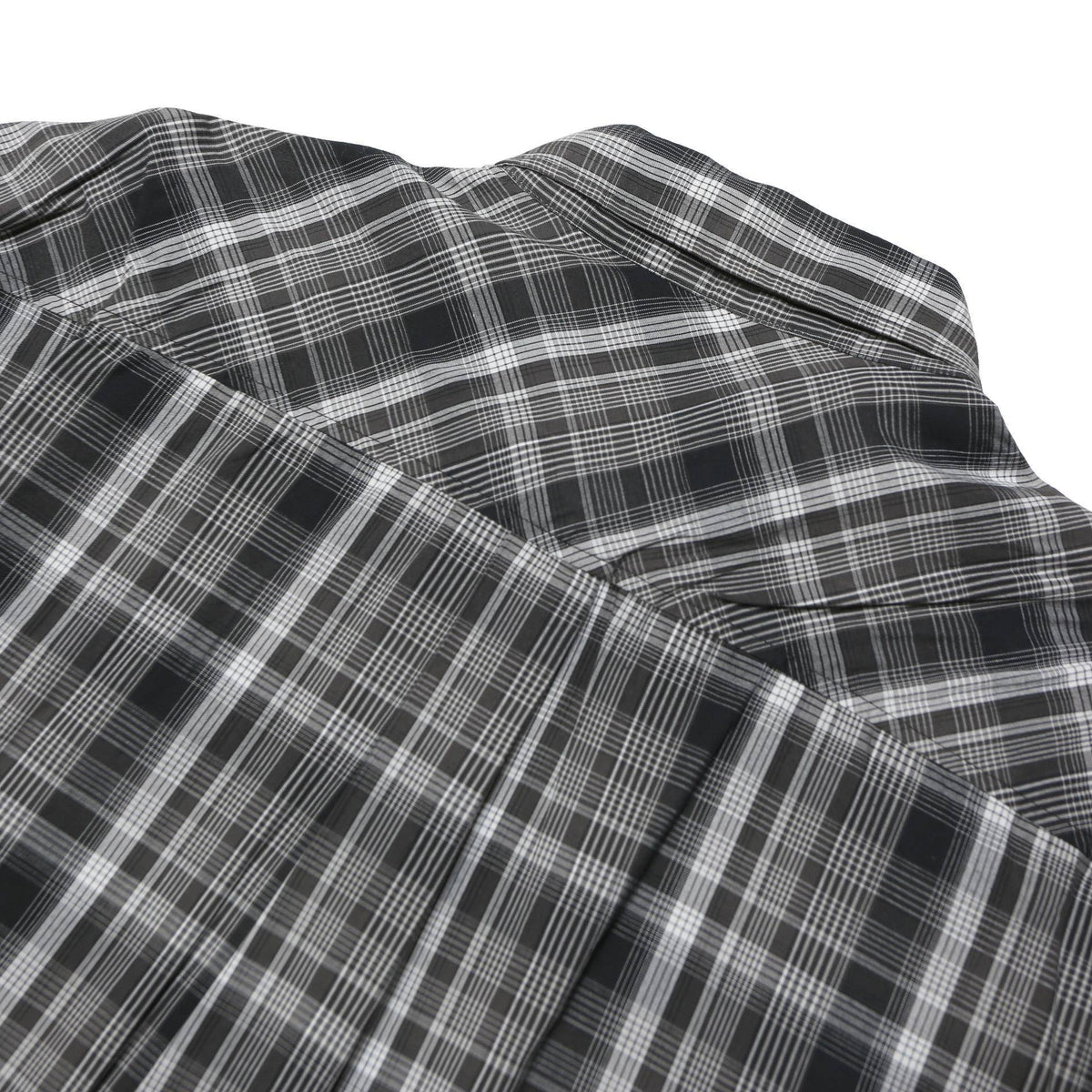 LEE COOPER Mens Black & Grey Checked Cotton Blend Shirt XL Long Sleeve Casual