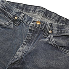 WRANGLER Mens Regular Fit Cotton Denim Blue Jeans W28 L33 Classic Zip Pockets