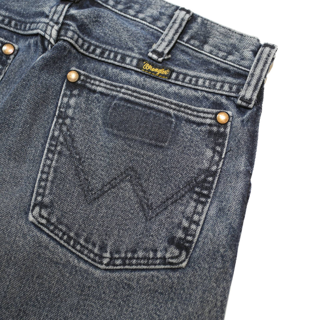 WRANGLER Mens Regular Fit Cotton Denim Blue Jeans W28 L33 Classic Zip Pockets