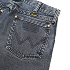 WRANGLER Mens Regular Fit Cotton Denim Blue Jeans W28 L33 Classic Zip Pockets