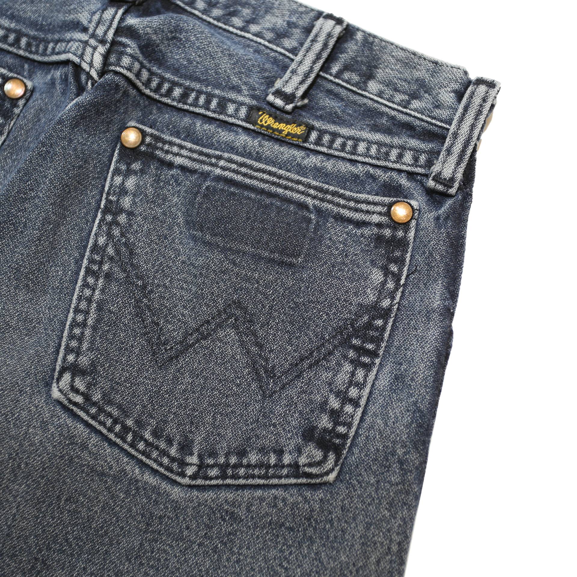 WRANGLER Mens Regular Fit Cotton Denim Blue Jeans W28 L33 Classic Zip Pockets