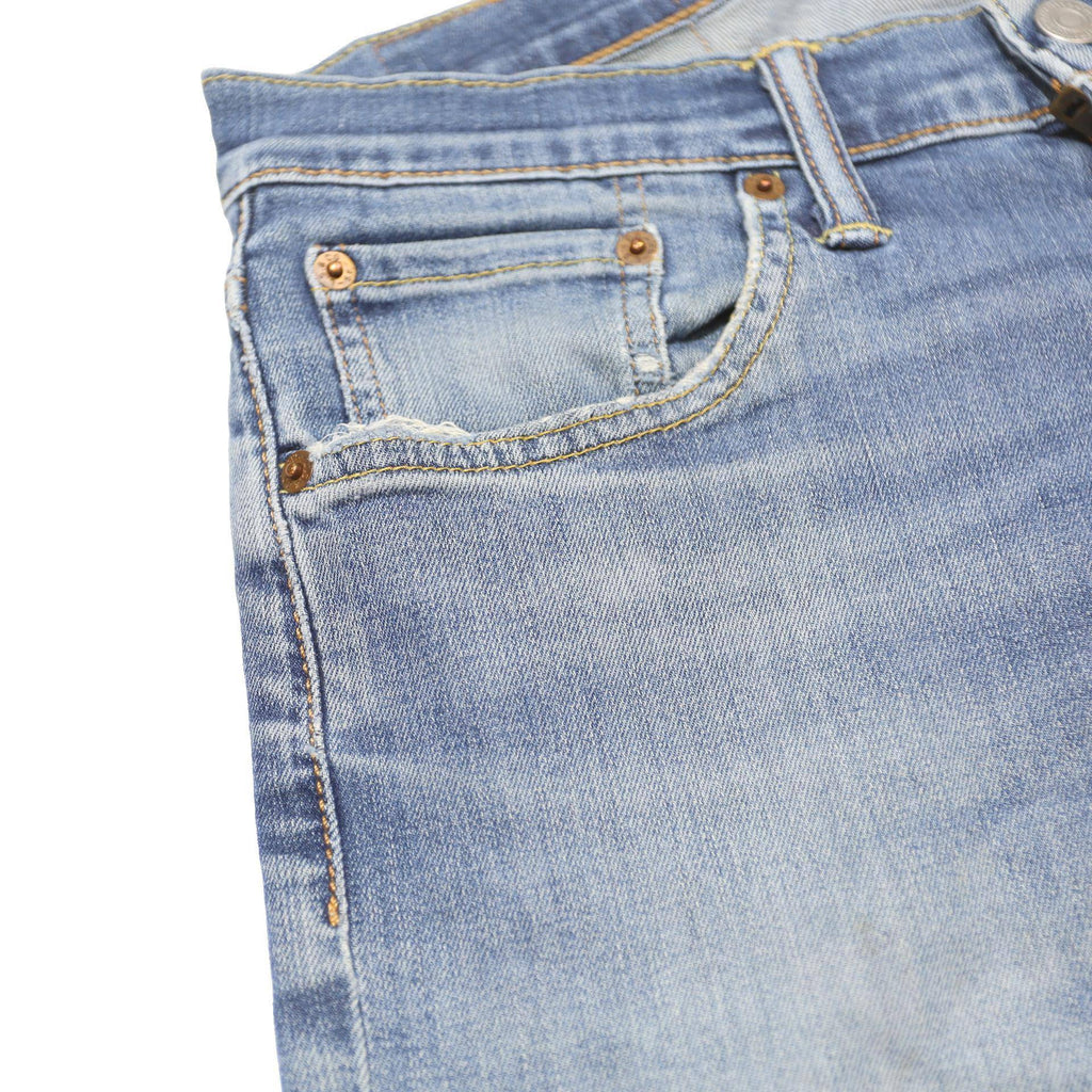 LEVI'S 511 Slim Mens Jeans Blue Slim Skinny Denim Light W30 L30 Zip Cotton Blend