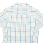 THE NORTH FACE Womens White & Blue Check Shirt M Outdoor Casual Button Down