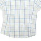 THE NORTH FACE Womens White & Blue Check Shirt M Outdoor Casual Button Down
