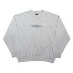 UMBRO Mens Grey Crew Neck XL Cotton Blend Casual Sweatshirt Pullover