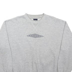 UMBRO Mens Grey Crew Neck XL Cotton Blend Casual Sweatshirt Pullover