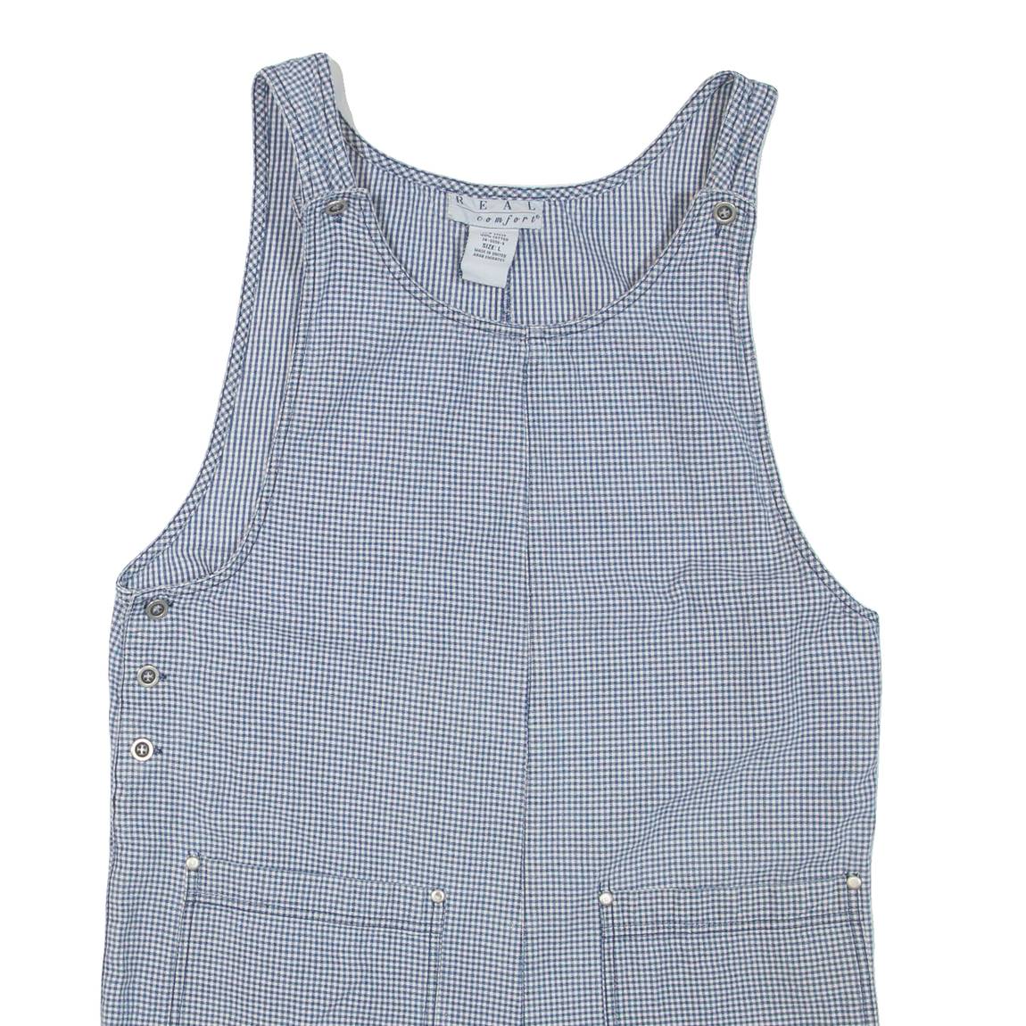REAL COMFORT Womens Playsuit Green Gingham Straight L
