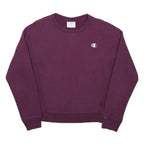 CHAMPION REVERSE WEAVE Womens Maroon Sweatshirt Crew Neck S Cotton Blend