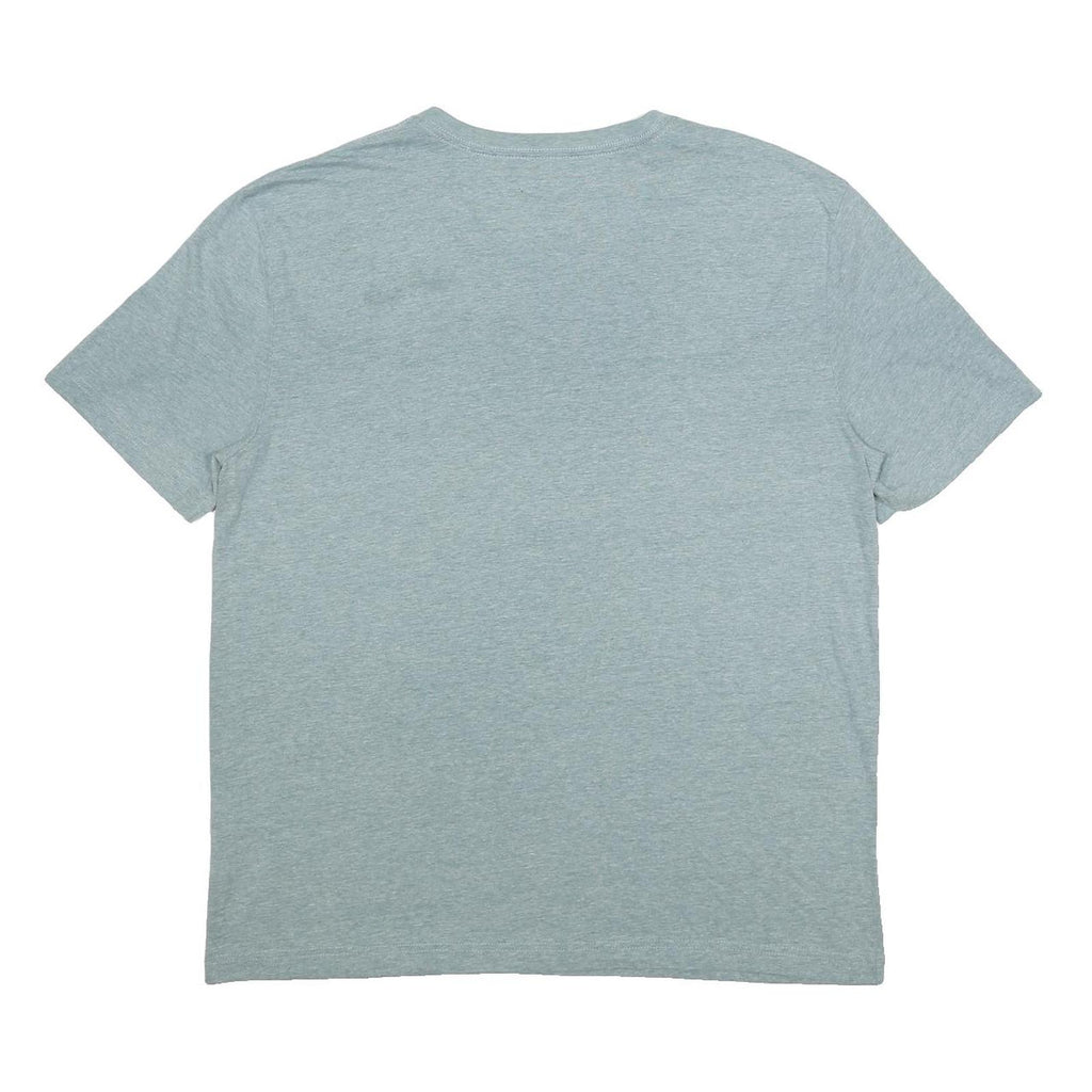 TOMMY HILFIGER Mens Grey T-Shirt XL Short Sleeve V-Neck Classic Cotton Blend