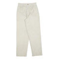 ARROW Womens Cotton Blend Cream Regular Straight Trousers W28 L30 Comfortable