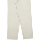 ARROW Womens Cotton Blend Cream Regular Straight Trousers W28 L30 Comfortable