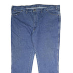 DICKIES Mens Jeans Blue Regular Straight Denim Medium W50 L31 Workwear Button