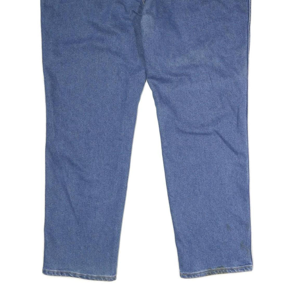 DICKIES Mens Jeans Blue Regular Straight Denim Medium W50 L31 Workwear Button
