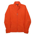 ADIDAS Womens Orange Jacket L Polyester Plain Zip Athletic Fit Casual Activewear