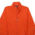 ADIDAS Womens Orange Jacket L Polyester Plain Zip Athletic Fit Casual Activewear