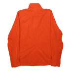ADIDAS Womens Orange Jacket L Polyester Plain Zip Athletic Fit Casual Activewear