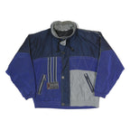 MOMENTS OF ENERGY LUHTA Mens Navy Blue & Grey Zip Up Polyester Blend Jacket XL