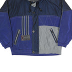 MOMENTS OF ENERGY LUHTA Mens Navy Blue & Grey Zip Up Polyester Blend Jacket XL