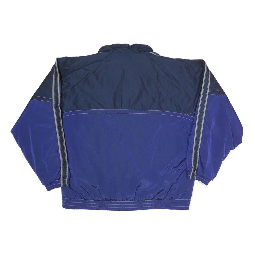 MOMENTS OF ENERGY LUHTA Mens Navy Blue & Grey Zip Up Polyester Blend Jacket XL