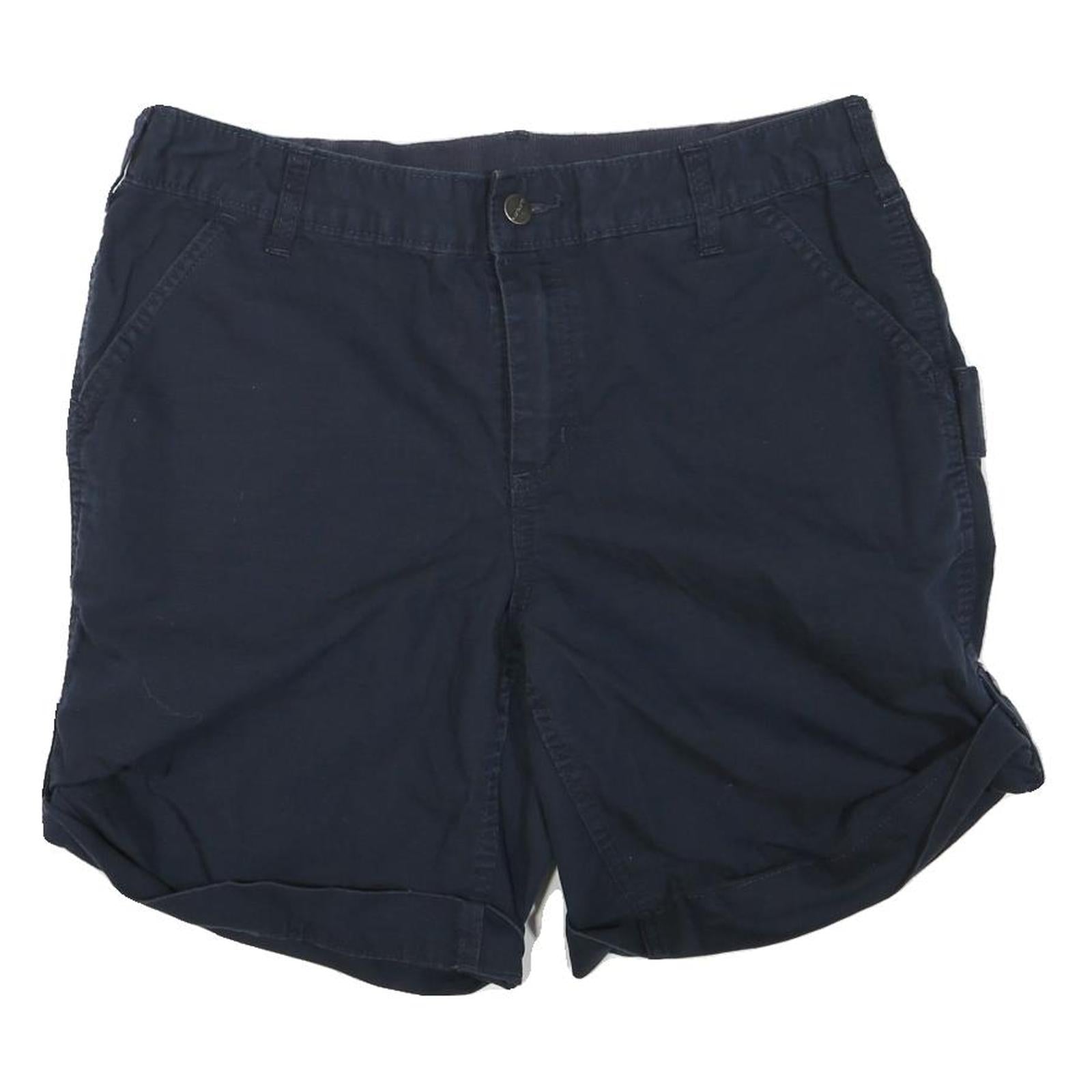 CARHARTT Womens Shorts Blue Casual M W32 Cotton Blend Comfortable Utility