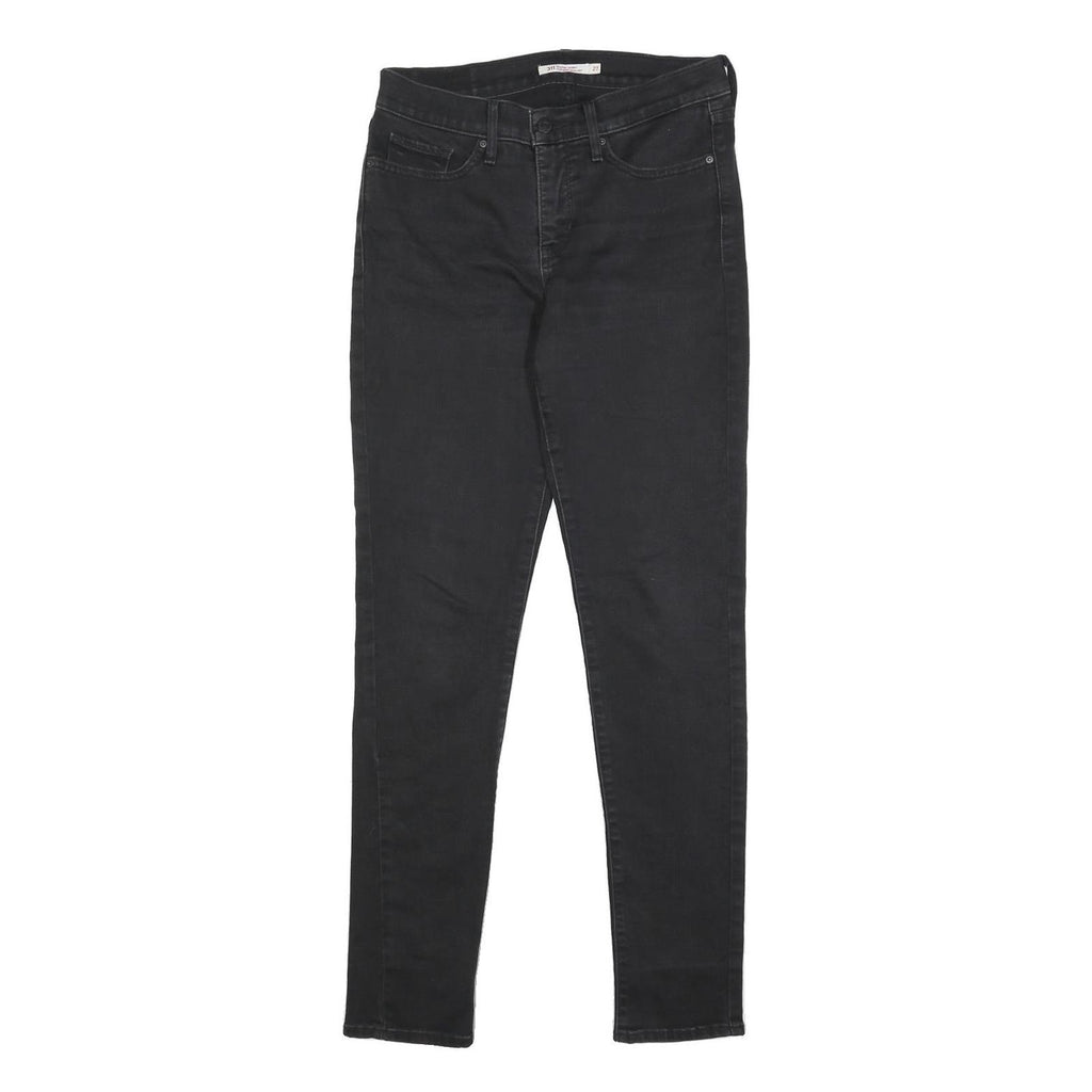 LEVI'S 311 Womens Jeans Black Slim Skinny Denim Medium W27 L32 Stylish