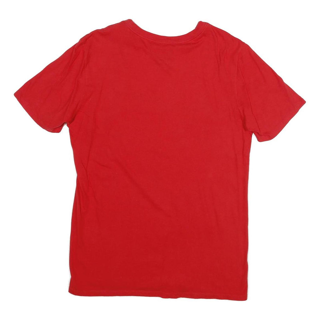 NIKE Mens Red Classic T-Shirt M Short Sleeve Crew Neck Cotton Casual