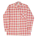 FRAPPANT Mens Shirt Pink Check Long Sleeve M