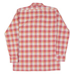 FRAPPANT Mens Shirt Pink Check Long Sleeve M