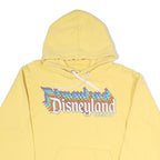 DISNEY Womens Yellow Disneyland Resort Pullover Hoodie S Cotton Blend Casual