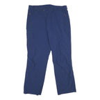 SALEWA Mens Relaxed Blue Polyester Trousers W36 L30 Outdoor Zip Pockets