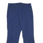 SALEWA Mens Relaxed Blue Polyester Trousers W36 L30 Outdoor Zip Pockets