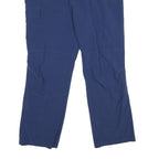 SALEWA Mens Relaxed Blue Polyester Trousers W36 L30 Outdoor Zip Pockets