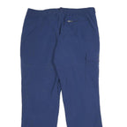 SALEWA Mens Relaxed Blue Polyester Trousers W36 L30 Outdoor Zip Pockets