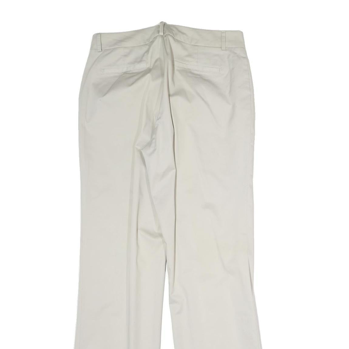 DOCKERS Mens Cotton Beige Regular Straight Trousers W30 L32 Zip Closure
