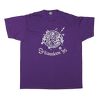 THE BEST Mens Purple Graphic T-Shirt XL Short Sleeve Crew Neck Britannicon 95