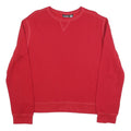 JOE BOXER Womens Red Crew Neck L Sweatshirt Cotton Blend Casual Pullover