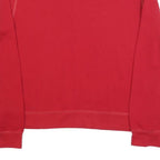 JOE BOXER Womens Red Crew Neck L Sweatshirt Cotton Blend Casual Pullover