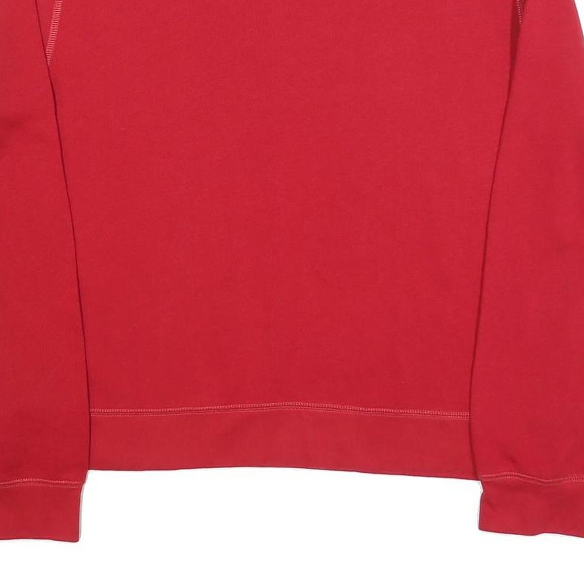 JOE BOXER Womens Red Crew Neck L Sweatshirt Cotton Blend Casual Pullover