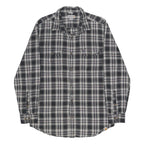 CARHARTT Mens Black & White Check Shirt M Workwear Cotton Long Sleeve Casual