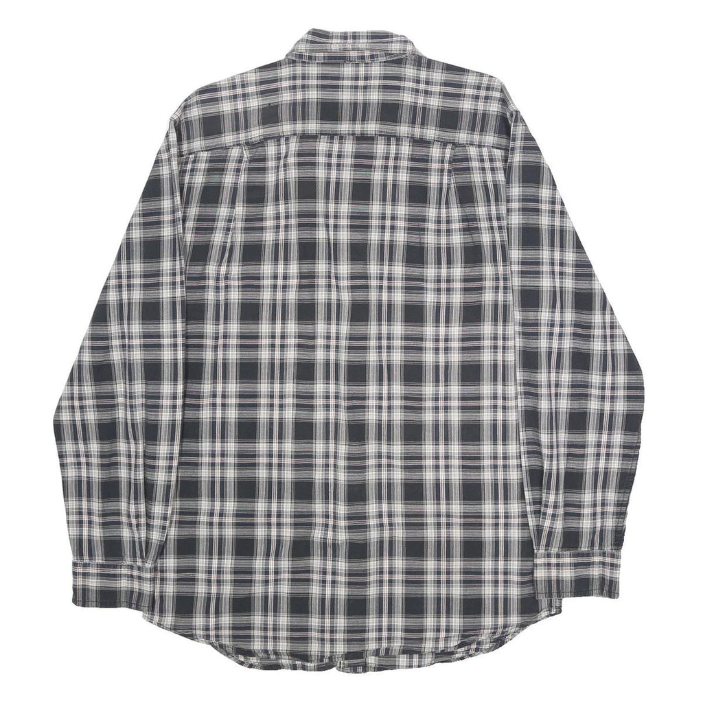 CARHARTT Mens Black & White Check Shirt M Workwear Cotton Long Sleeve Casual