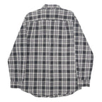 CARHARTT Mens Black & White Check Shirt M Workwear Cotton Long Sleeve Casual