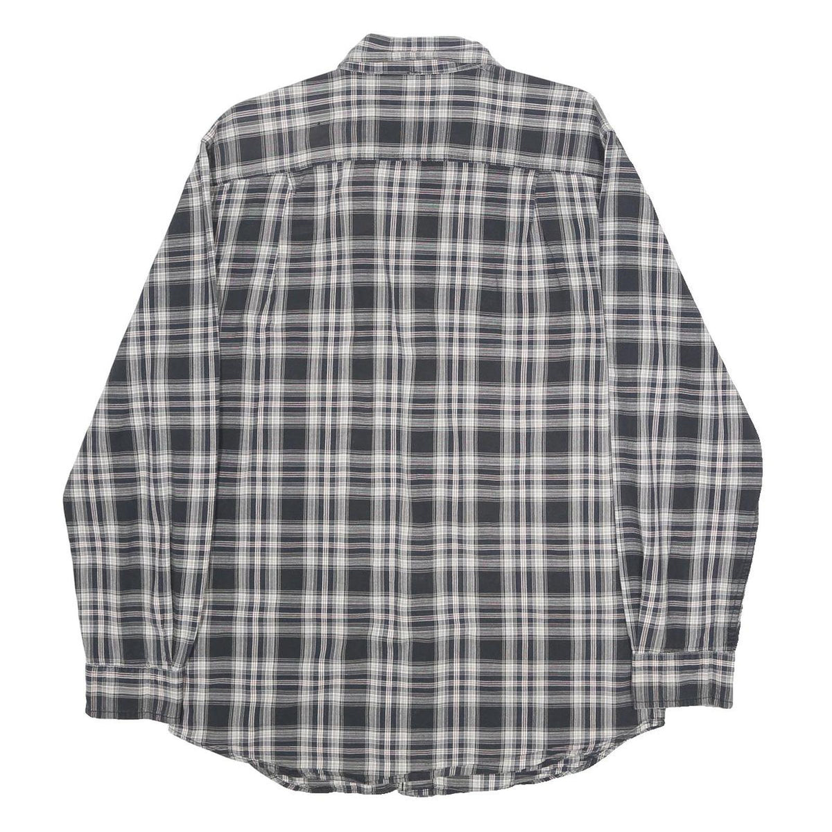 CARHARTT Mens Black & White Check Shirt M Workwear Cotton Long Sleeve Casual