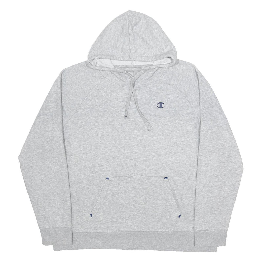 CHAMPION Womens Grey Hoodie XL Cotton Blend Pullover Casual Comfort Wear