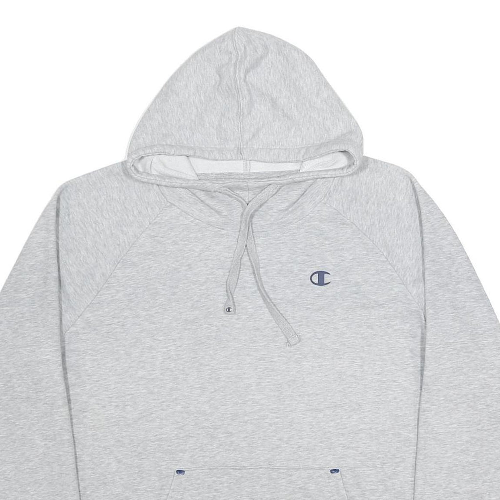 CHAMPION Womens Grey Hoodie XL Cotton Blend Pullover Casual Comfort Wear