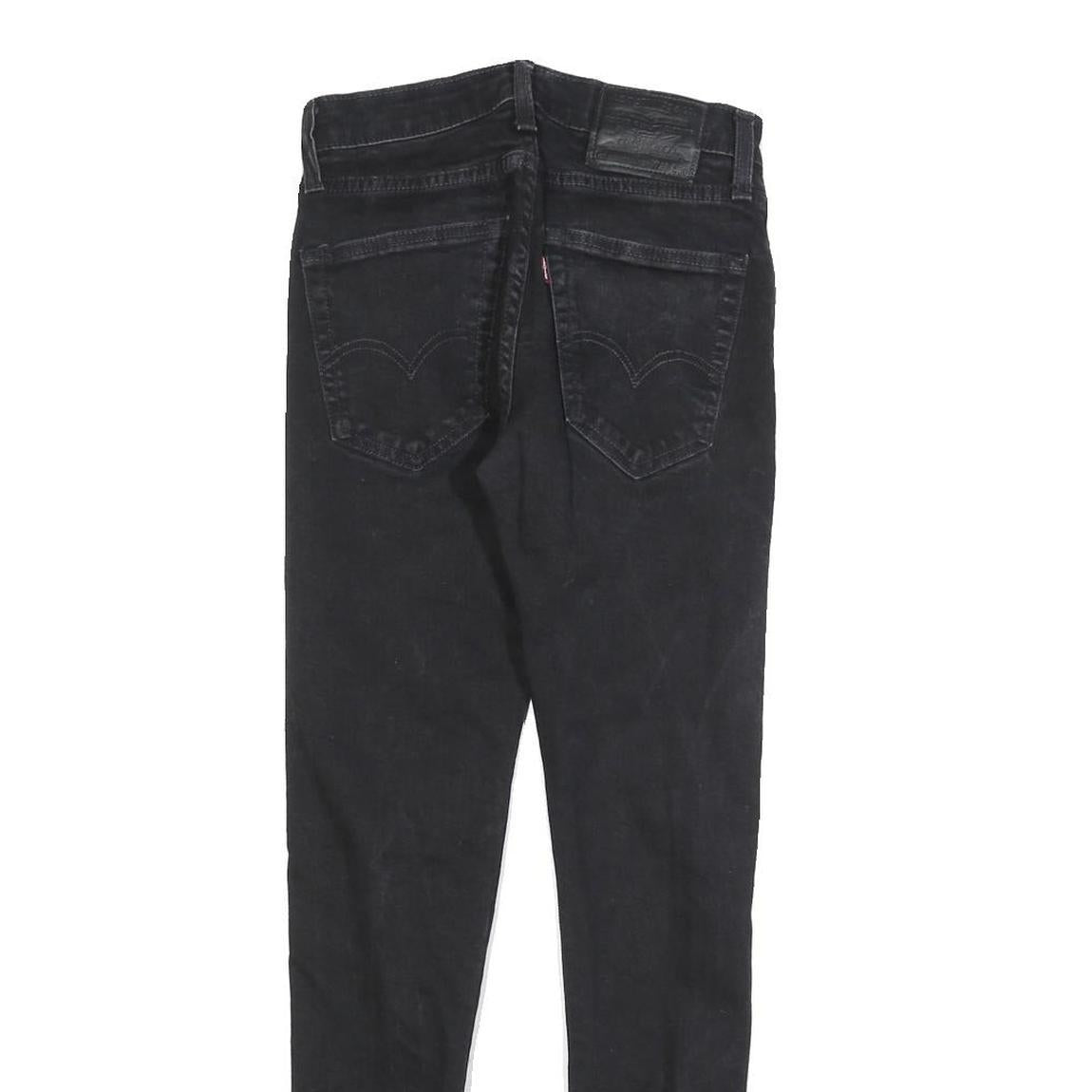 LEVI'S Womens Jeans Black Slim Skinny Denim Medium W28 L27 Classic Fit Zip