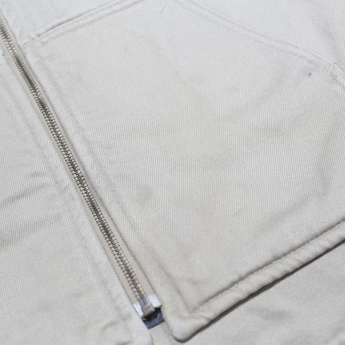 CARHARTT Mens Beige Cotton Workwear Jacket 2XL Zip Front Durable Vest