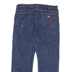 DICKIES Mens Regular Fit Blue Denim Jeans W36 L29 Classic Zip Closure