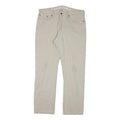 NAUTICA Mens Regular Fit Beige Cotton Blend Trousers W36 L32 Zip Casual