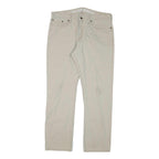 NAUTICA Mens Regular Fit Beige Cotton Blend Trousers W36 L32 Zip Casual