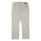 NAUTICA Mens Regular Fit Beige Cotton Blend Trousers W36 L32 Zip Casual